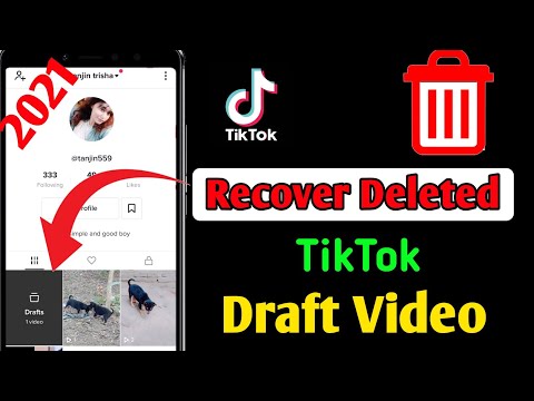 How To Get Drafts Back On Tiktok