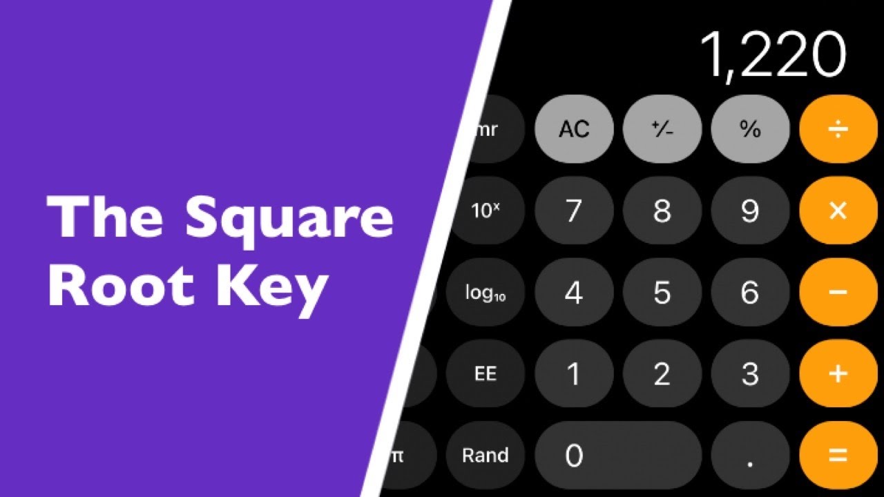 How To Type Square Root On Iphone